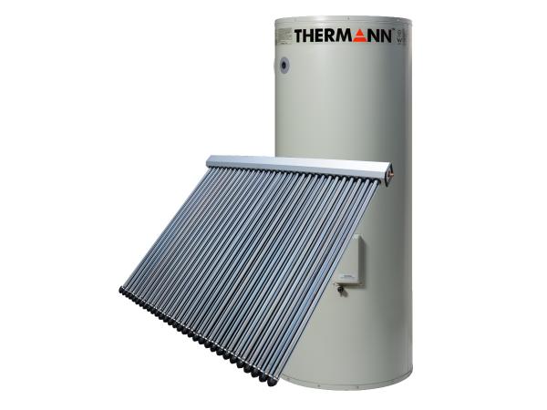 Evacuated Tube Solar-Electric Boosted Hot Water System