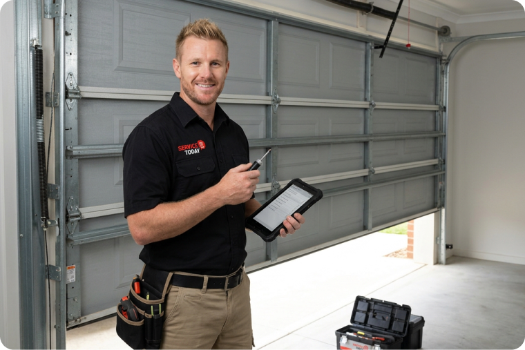 Garage door servicing