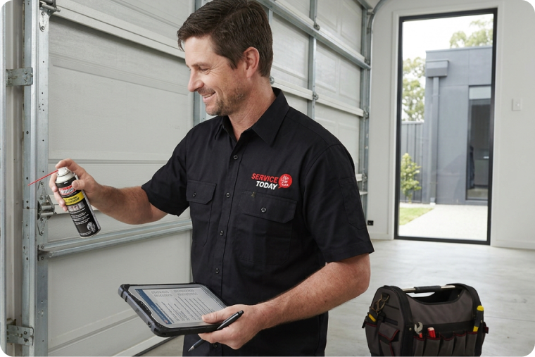 Noisy garage doors